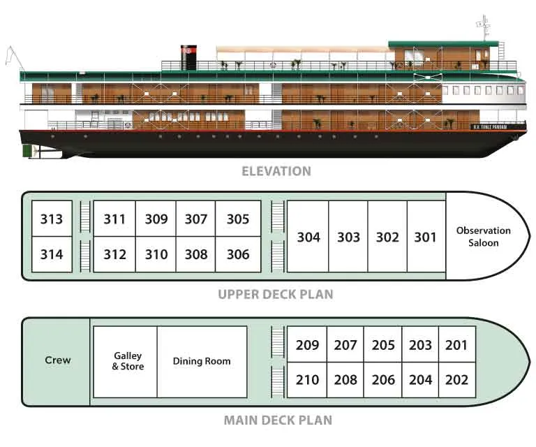 RV Tonle Pandaw Deck Plan